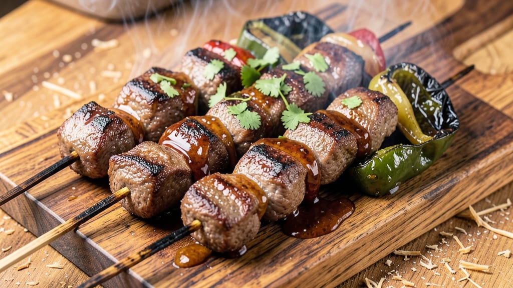 BBQ Beef Kabobs Recipe: Charred, Juicy Bites With Smoky Grill Magic